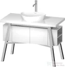 Duravit CAPE COD 500x405 mm-es ráültethető mosdó Wondergliss bevonattal,fehér 23395000001