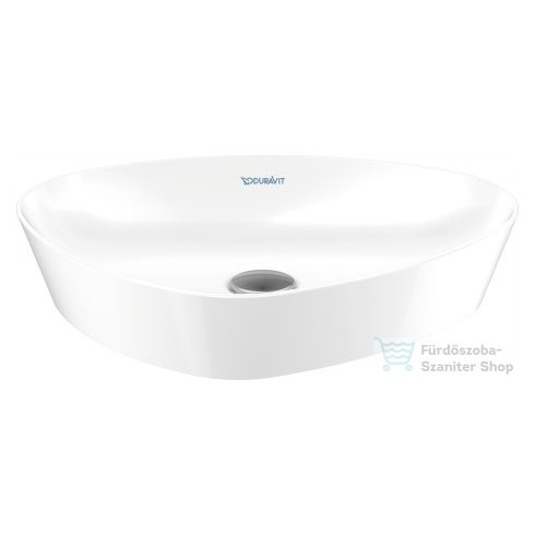 Duravit CAPE COD 500x405 mm-es ráültethető mosdó Wondergliss bevonattal,szatén fehér matt 23395032001