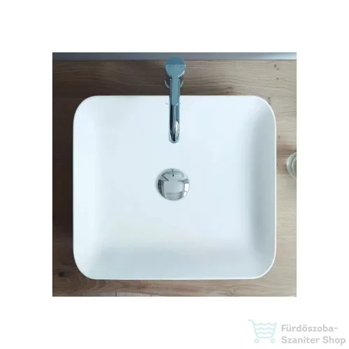 Duravit CAPE COD 430x430 mm-es ráültethető mosdó Wondergliss bevonattal,fehér 23404300001