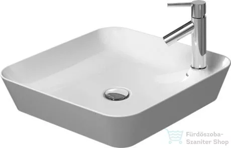 Duravit CAPE COD 460x460 mm-es ráültethető mosdó Wondergliss bevonattal,fehér 23404600001