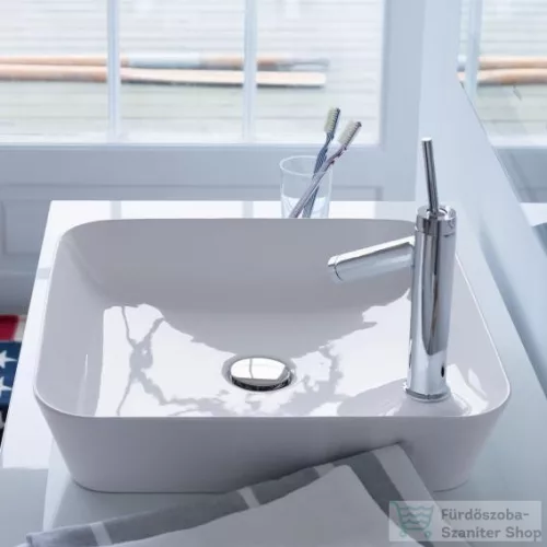 Duravit CAPE COD 460x460 mm-es ráültethető mosdó Wondergliss bevonattal,fehér 23404600001