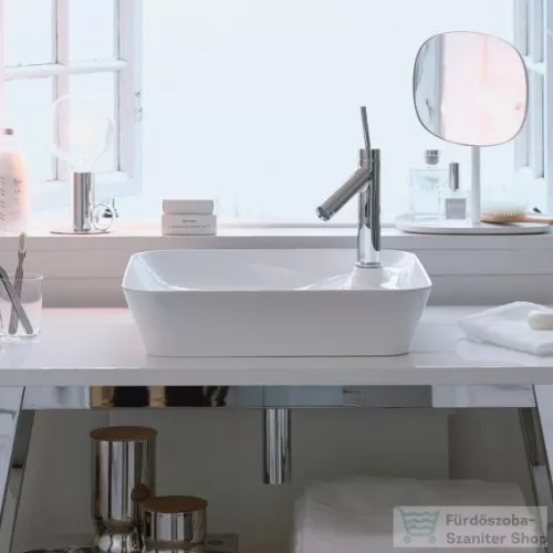 Duravit CAPE COD 460x460 mm-es ráültethető mosdó Wondergliss bevonattal,fehér 23404600001