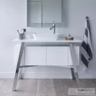 Duravit CAPE COD 460x460 mm-es ráültethető mosdó Wondergliss bevonattal,fehér 23404600001