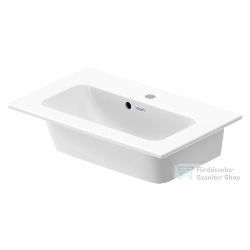 Duravit ME BY STARCK 63x40 cm bútorral aláépíthető mosdó Wondergliss bevonattal,23426300001