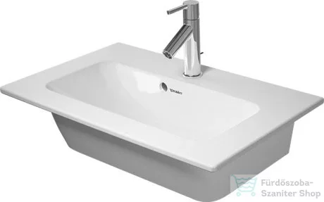 Duravit ME BY STARCK 63x40 cm bútorral aláépíthető mosdó Wondergliss bevonattal,White Satin matt,23426332001