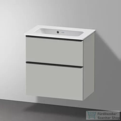 Duravit ME BY STARCK 63x40 cm bútorral aláépíthető mosdó csaplyuk nélkül,White Satin matt,Wondergliss bevonattal,23426332601