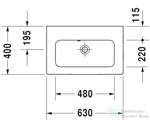 Duravit ME BY STARCK 63x40 cm bútorral aláépíthető mosdó csaplyuk nélkül,White Satin matt,2342633260