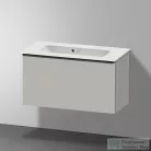 Duravit ME BY STARCK 83x40 cm-es bútorral aláépíthető mosdó csaplyuk nélkül,Wondergliss bevonattal,White Satin matt,23428332601