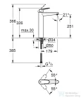 Grohe EURODISC COSMOPOLITAN mosdócsaptelep XL-Size króm 23432000