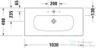 Duravit Viu 103x49 bútorral aláépíthető mosdó 2344100000 ( 234410 )