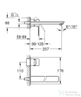 GROHE Lineare 2-lyukas mosdócsaptelep L-méret 23444001