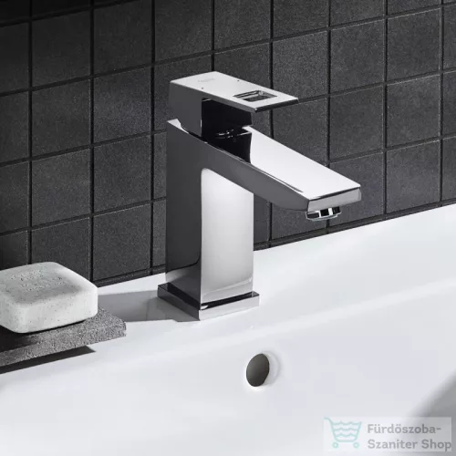 Grohe EUROCUBE mosdó csaptelep, M-Size, automata leeresztővel, króm 23445000