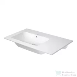   Duravit ME BY STARCK 830x490 mm-es bútorral aláépíthető csaplyuk nélküli mosdó bal oldali medencével,Wondergliss bevonattal,23458300601