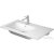 Duravit ME BY STARCK 830x490 mm-es bútorral aláépíthető mosdó bal oldali medencével,White Satin matt 2345833200