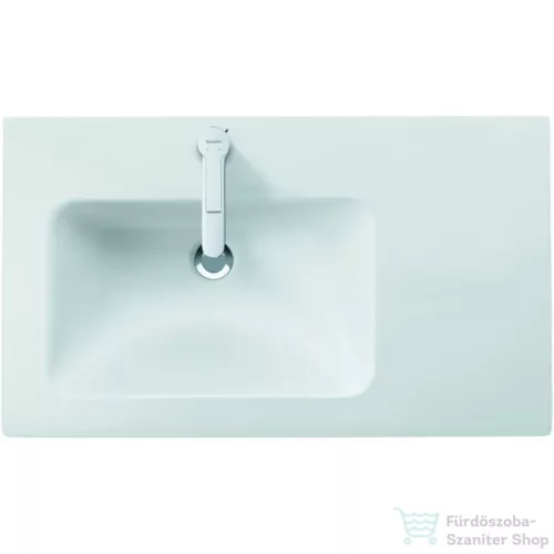 Duravit ME BY STARCK 830x490 mm-es bútorral aláépíthető mosdó bal oldali medencével,Wondergliss bevonttal,White Satin matt 23458332001