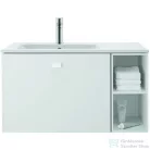 Duravit ME BY STARCK 830x490 mm-es bútorral aláépíthető mosdó bal oldali medencével,Wondergliss bevonttal,White Satin matt 23458332001