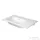 Duravit ME BY STARCK 830x490 mm-es bútorral aláépíthető csaplyuk nélküli mosdó bal oldali medencével,Wondergliss bevonattal,White Satin matt 23458332601