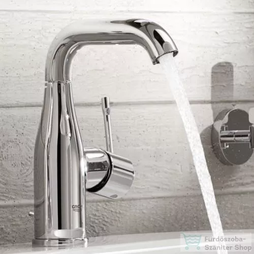Grohe ESSENCE mosdó csaptelep, M-Size, automata leeresztővel, króm 23462001