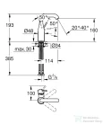 Grohe ESSENCE M mosdó csaptelep leeresztő nélkül,króm 23463001