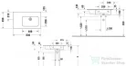Duravit ME BY STARCK 830x490 mm-es bútorral aláépíthető csaplyuk nélküli mosdó jobb oldali medencével,Wondergliss bevonattal 23468300601