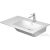 Duravit ME BY STARCK 830x490 mm-es bútorral aláépíthető mosdó jobb oldali medencével,White Satin matt 2346833200