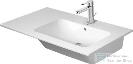 Duravit ME BY STARCK 830x490 mm-es bútorral aláépíthető mosdó jobb oldali medencével,Wondergliss bevonattal,White Satin matt 23468332001