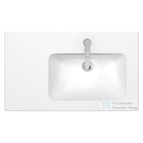 Duravit ME BY STARCK 830x490 mm-es bútorral aláépíthető mosdó jobb oldali medencével,White Satin matt 2346833200