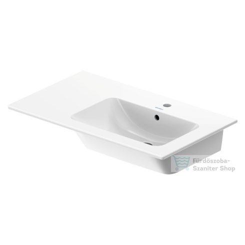 Duravit ME BY STARCK 830x490 mm-es bútorral aláépíthető mosdó jobb oldali medencével,White Satin matt 2346833200