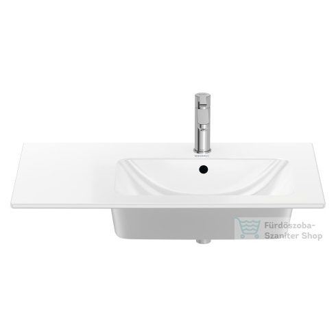Duravit ME BY STARCK 830x490 mm-es bútorral aláépíthető mosdó jobb oldali medencével,White Satin matt 2346833200