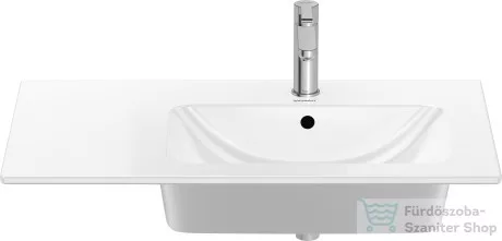 Duravit ME BY STARCK 830x490 mm-es bútorral aláépíthető mosdó jobb oldali medencével,White Satin matt 2346833200
