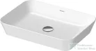 Duravit CAPE COD 550x400 mm-es ráültethető mosdó Wondergliss bevonattal, fehér 23475500001