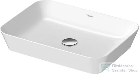 Duravit CAPE COD 550x400 mm-es ráültethető mosdó Wondergliss bevonattal, fehér 23475500001