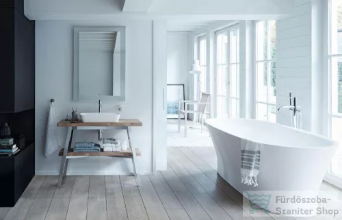 Duravit CAPE COD 550x400 mm-es ráültethető mosdó Wondergliss bevonattal, fehér 23475500001
