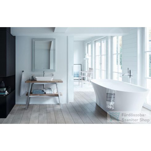 Duravit CAPE COD 550x400 mm-es ráültethető mosdó, szatén fehér matt 2347553200
