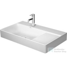   Duravit DURASQUARE 80x47 cm-es bútorral aláépíthető csiszolt mosdó bal oldali medencével,túlfolyó nélkül,2348800071