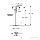 Grohe ESSENCE kádcsaptelep szabadonálló kádhoz, króm  23491001