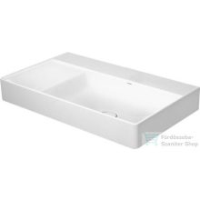   Duravit DURASQUARE 80x47 cm-es bútorral aláépíthető csaplyuk- és túlfolyó nélküli csiszolt mosdó jobbos medencével,2349800079