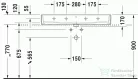 Duravit Vero Air 100x47 cm mosdó, csiszolt, három csaplyukkal 2350100025 ( 235010 )