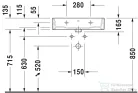 Duravit VERO AIR 60x47 cm-es bútorral aláépíthető mosdó,2350600000