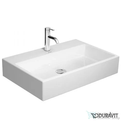 Duravit VERO AIR 60x47 cm-es csiszolt mosdó túlfolyó nélkül,Wondergliss bevonattal,23506000711