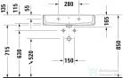 Duravit VERO AIR 70x47 cm-es bútorral aláépíthető mosdó,2350700000