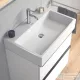 Duravit VERO AIR 70x47 cm-es csiszolt mosdó túlfolyó nélkül,Wondergliss bevonattal,23507000711