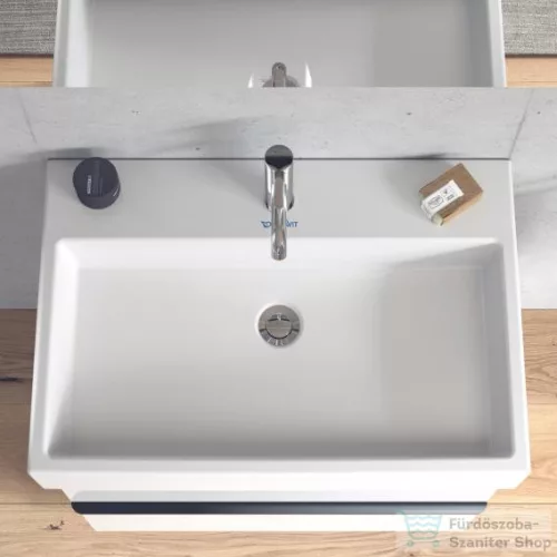 Duravit VERO AIR 70x47 cm-es csiszolt mosdó túlfolyó nélkül,Wondergliss bevonattal,23507000711