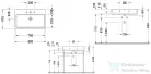 Duravit VERO AIR 80x47 cm-es bútorral aláépíthető mosdó,2350800000