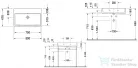 Duravit VERO AIR 80x47 cm-es bútorral aláépíthető mosdó csaplyuk nélkül,2350800060
