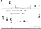 Duravit VERO AIR 60x47 cm-es ráültethető mosdó,2352600000