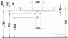 Duravit DuraSquare 100x47 cm mosdó, csiszolt 2353100071 ( 235310 )