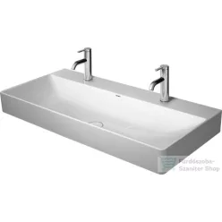   Duravit DuraSquare 100x47 cm-es csiszolt mosdó két csaplyukkal,Wondergliss bevonattal,23531000721