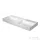 Duravit DURASQUARE 120x47 cm-es bútorral aláépíthető dupla mosdó csaplyuk nélkül,2353120070
