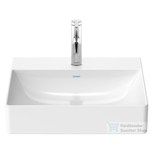 Duravit DURASQUARE 50x47 cm-es bútorral aláépíthető mosdó Wondergliss bevonattal,23535000411